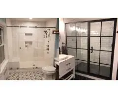 Custom Shower Glass Panel Installation in Union County