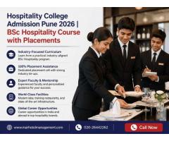 Hospitality College Admission Pune BSc Hospitality Course with Placements