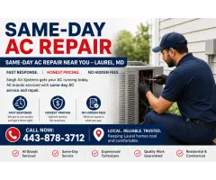 Same-Day AC Repair Same-Day AC Repair Near You Laurel, MD