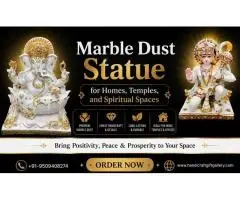 Marble Dust Statue for Homes, Temples, and Spiritual Spaces