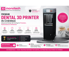 6 Smart Dental 3D Printer in Chennai 3D Monotech
