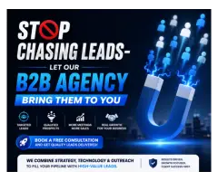 Stop Chasing Leads-Let Our B2B Agency Bring Them to You