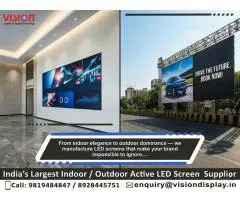 Premium LED Billboard Manufacturers in India Vision Display