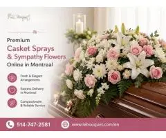 Premium Casket Sprays & Sympathy Flowers Online in Montreal