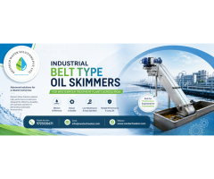 Industrial Belt Type Oil Skimmers for Wastewater Treatment Plants Across India