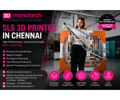 3 Powerful SLS 3D Printer in Chennai Trusted 3D Monotech