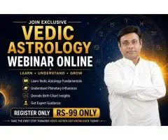 Book Your Seat For Vedic Astrology Webinar Today