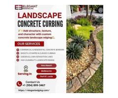 Durable Concrete Landscape Edge In Melbourne, FL