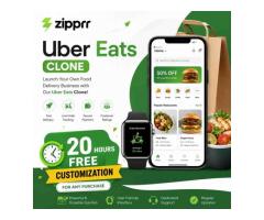 Uber Eats Clone by Zipprr Cuts Your Time-to-Market Dramatically - Only 490