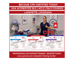 CPR Certification in Lafayette, LA Flexible Online Learning Fast Skills Validation