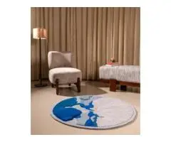 Shop Round Rug in Living Room Collections for Modern Spaces Loops by LJ