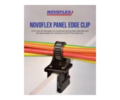 Edge Clips for Cable Routing Along Panel Edges Novoflex