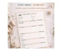 Production Cost Sheet Template for Fashion Brands ODD Factory