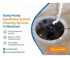 Sump Pump Installation & Drain Cleaning Services in Montreal