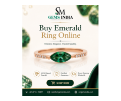 Buy Emerald Ring Online Certified Gemstone Jewelry