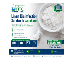 Linen Disinfection Service in Janakpuri Call Now Brite Drycleaners