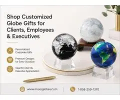 Shop Customized Globe Gifts for Clients, Employees & Executives