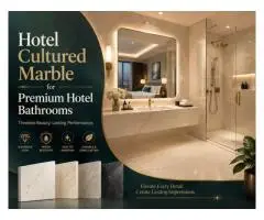 Hotel Cultured Marble for Premium Hotel Bathrooms