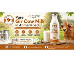 Pure Gir Cow Milk in Ahmedabad Delivered Fresh for Healthy Daily Nutrition