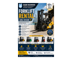 Forklift Rental Abu Dhabi SaqibMahmoodGT Reliable Heavy Equipment Rental Services