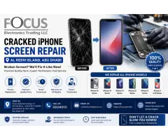 Cracked iPhone Screen Repair Al Reem Island Abu Dhabi Focusuae
