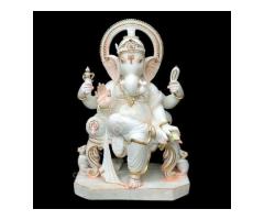Where to Buy Affordable Custom Size Ganesh Marble Statues for Home and Temples - 8