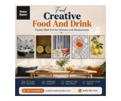 Find Creative Food And Drink Poster Wall Art for Homes and Restaurants