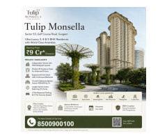 Tulip Monsella Sector 53 Gurgaon-Spacious Luxury Homes on Golf Course Road