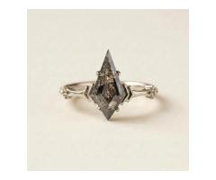Salt and Pepper Diamond Engagement Ring A Unique Choice for Modern Love