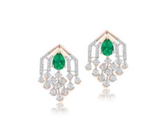 Shop Latest Long Drop Diamond Earrings for Women BAJ