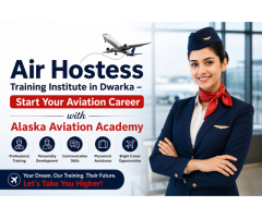 Air Hostess Training Institute in Dwarka Alaska Aviation Academy