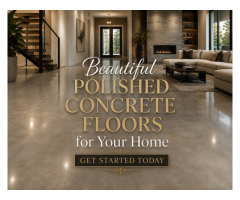 Beautiful Polished Concrete Floors for Your Home Get Started Today