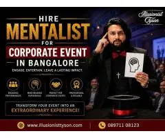 Hire Mentalist for Corporate Event in Bangalore Engaging Event Entertainment