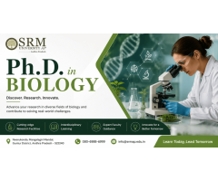 Ph.D. in Biology at SRM University AP Advanced Research in Life Sciences