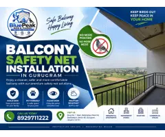 Balcony Safety Net Installation in Gurugram