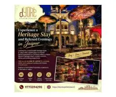 Experience a Heritage Stay and Relaxed Evenings in Jaipur