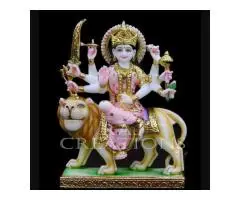 Customised Maa Durga Marble Statue for Home Temple