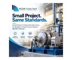 Small Steam Turbine Manufacturers for Modest, Honest Power Needs NCON Turbines
