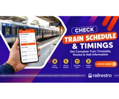 Online Train Time Table for Easy Travel Planning