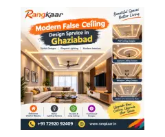 Modern False Ceiling Design Service in Ghaziabad for Stylish Interiors