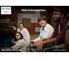 Explore PhD in Economics Opportunities at Shiv Nadar University