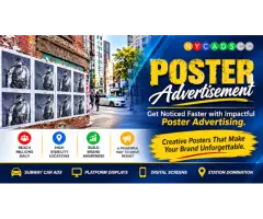 Promote Brand Visibility with Poster Advertising NYC by NYCADSCO