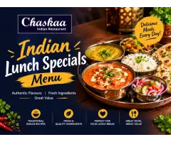 Indian Lunch Specials Menu Delicious Indian Meals
