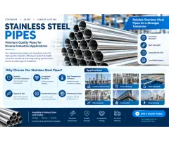 High-Quality Stainless Steel Pipes for Industrial and Commercial Applications