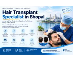 Hair Transplant Specialist in Bhopal for Effective Hair Loss Treatment and Natural Results