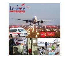 Emergency Life Support Tridev Air Ambulance Service in Guwahati