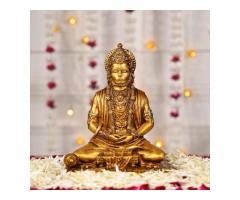 Buy Meditating Lord Hanuman Idol Online In India – theartarium - 4