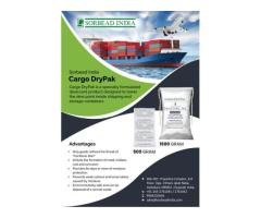 Container desiccant bag for moisture adsorption shipping containers