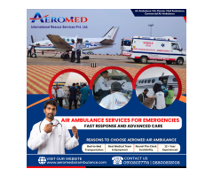 Aeromed Air Ambulance Service in Kolkata - All Medical Facilities For You