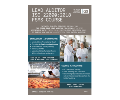 ISO 22000:2018 Lead Audit Training